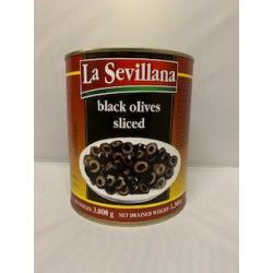 Sevillana Zwarte Olijven Gesneden